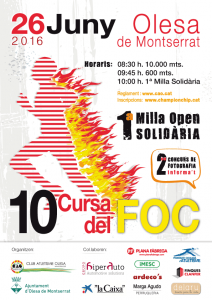 Cartell Cursa del Foc 2016